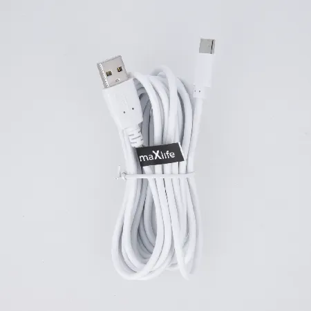 Maxlife Кабел USB-A – USB-C 3м 2A – Бял