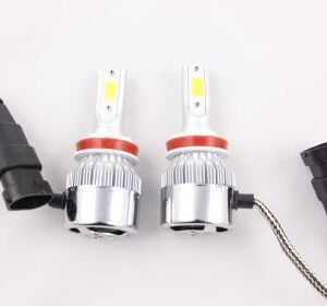 LED крушки - система H8 / H9 / H11 за фарове - 7600 лумена, 36W - COB 6000K - Image 3