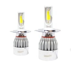 LED крушки - H4 за фарове - 7600 лумена, 36W - COB 6000K