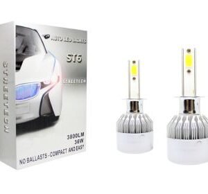 LED крушки - LED система H3 за фарове - 7600 лумена, 36W - COB 6000K