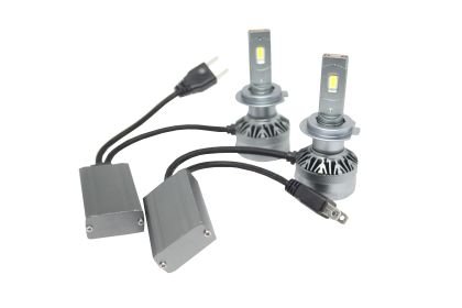 LED крушки - H7 A60 LED система за фарове - 155 000 лукса 55W - Canbus 4300K - 1500% повече светлина