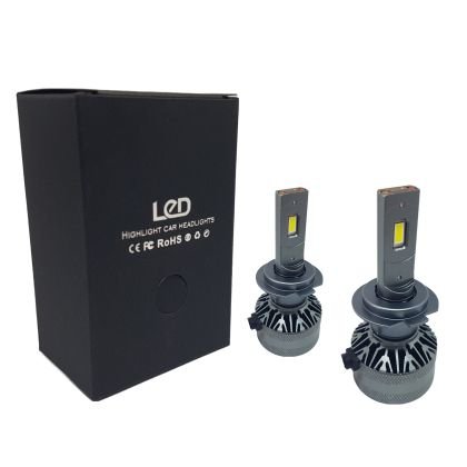 LED крушки - H7 A60 LED система за фарове - 155 000 лукса 55W - Canbus 4300K - 1500% повече светлина