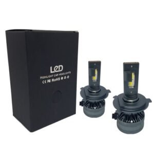 LED крушки - система H4 модел A60 за фарове - 155 000 лукса 55W - Canbus 6000K - 1500% повече светлина