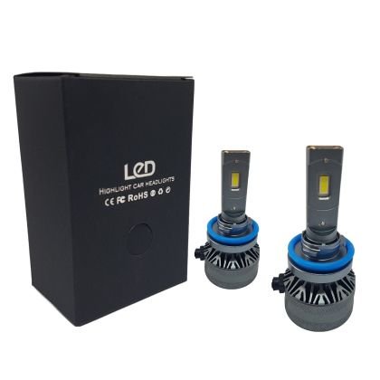 LED крушки - 9006 A60 за фарове - 55W Canbus 6000K - 155 000 лукса - 1500% повече светлина