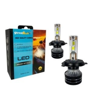 LED крушки - Bi LED система H4 Streetech STN2 за фарове - 150 000 лукса, 45W - Canbus 6000K - 1500% повече