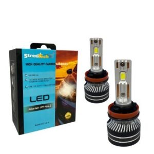 LED крушки - Streetech H11 / H8 / H9 STN2 - 150 000 Лукса, 45W - Canbus 6000K - 1500% повече светлина