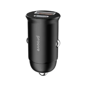 Proove Зарядно за кола USB-A и USB-C изход 65W – Черен