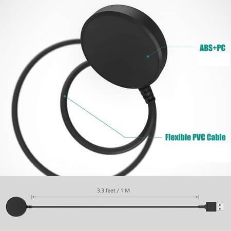 Бързо безжично зарядно устройство за Samsung Galaxy Watch – USB