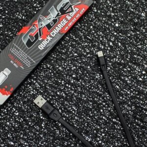 USB кабел Lightning за Apple iPhone Fast Charging, 1 метър, Черен