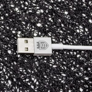 USB кабел Lightning за Apple iPhone Sammato, 1 метър, Бял - Image 3
