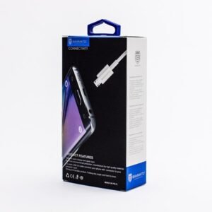USB кабел Micro Sammato, 1 метър, Бял - Image 7
