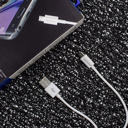 USB кабел Micro Sammato, 1 метър, Бял