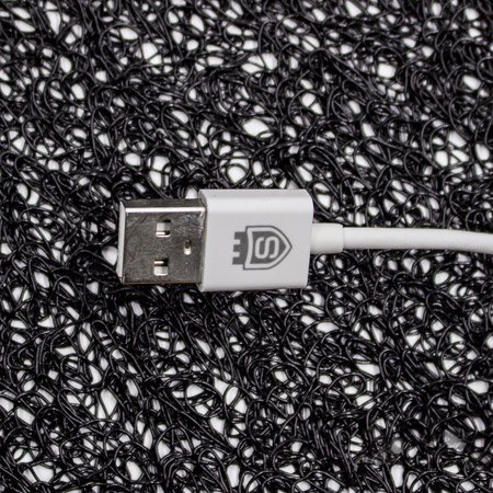 USB кабел Micro Sammato, 1 метър, Бял