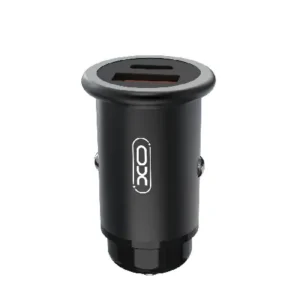 XO Зарядно за кола USB-A и USB-C изход 20W – Черен CC38 - Image 9