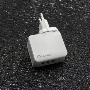Зарядно 220V LDNIO Travel Charger 3.4A, 3 USB порта, Бяло