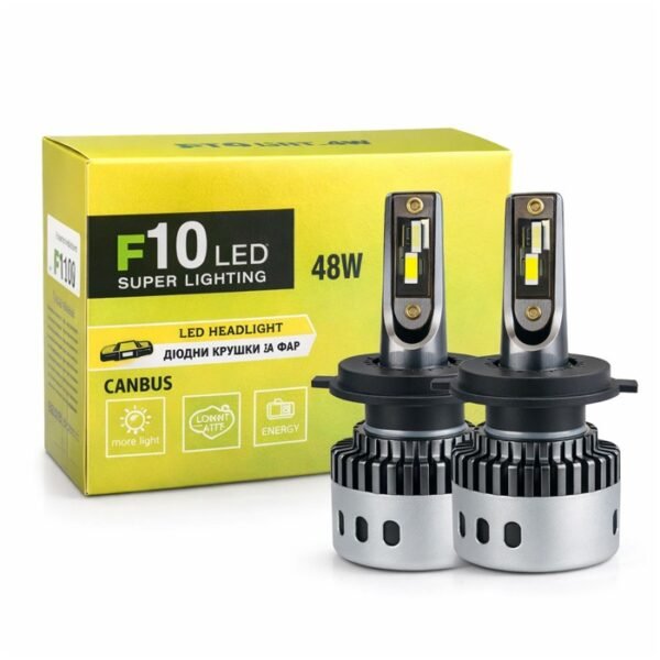 LED крушки H4 48W 6000K - компактен комплект 2 броя за обновяване на фаровете