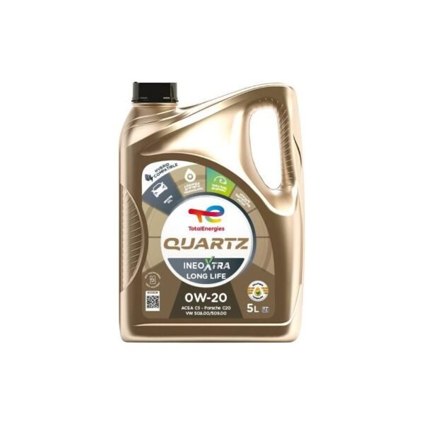 Synthetic engine oil TOTAL QUARTZ INEO XTRA LONG LIFE 0W-20, 5 l Synthetic engine oil TOTAL QUARTZ INEO XTRA LONG LIFE 0W-20, 5 l
